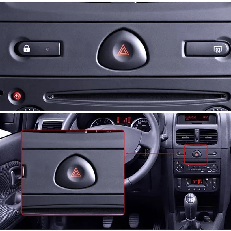 Аварийный свет Предупреждение кнопка включения для Renault Clio MK II хэтчбек 2001-2003 2005 авто Интерьер Запчасти для авто