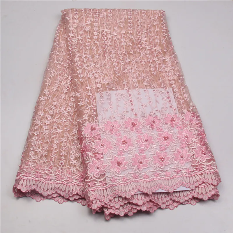 New arrival african beaded lace high quality embroidery french fabric wholesale white bridal for dress MJKY2697 | Дом и сад