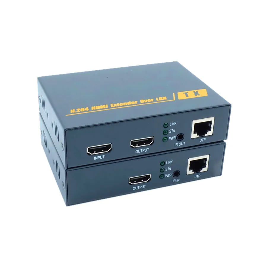 Новинка H.264 Технология 200 м HDMI IR по TCP ip удлинитель через LAN 1080 P усилитель локальной