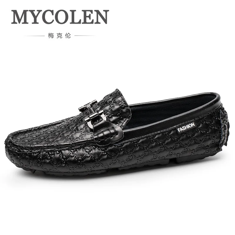 MYCOLEN/Новые модные брендовые мужские туфли из натуральной кожи повседневные