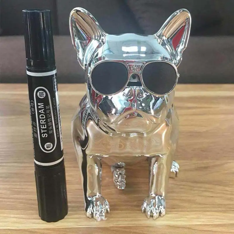 GYKZ Bulldog Bluetooth колонки 3,5 аудио соединение TF карта металлический портативный громкоговоритель коробка 8 Вт 10 м ссылка сабвуфер колонки