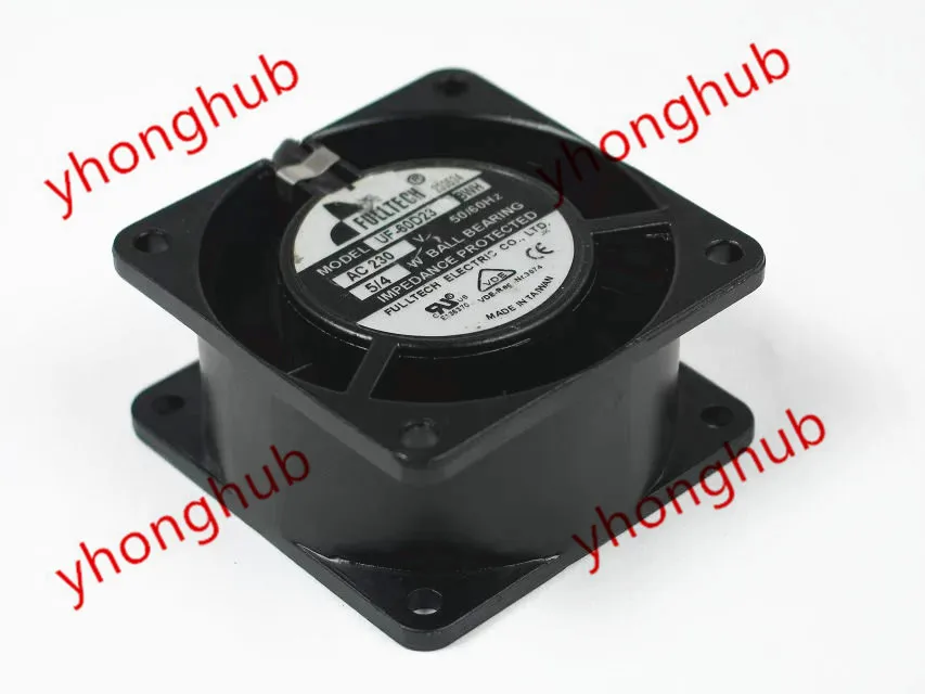 FULLTECH UF60D23 BWH AC 230 В 5/4 Вт 2-проводной 60x60x30 мм охлаждающий квадратный вентилятор