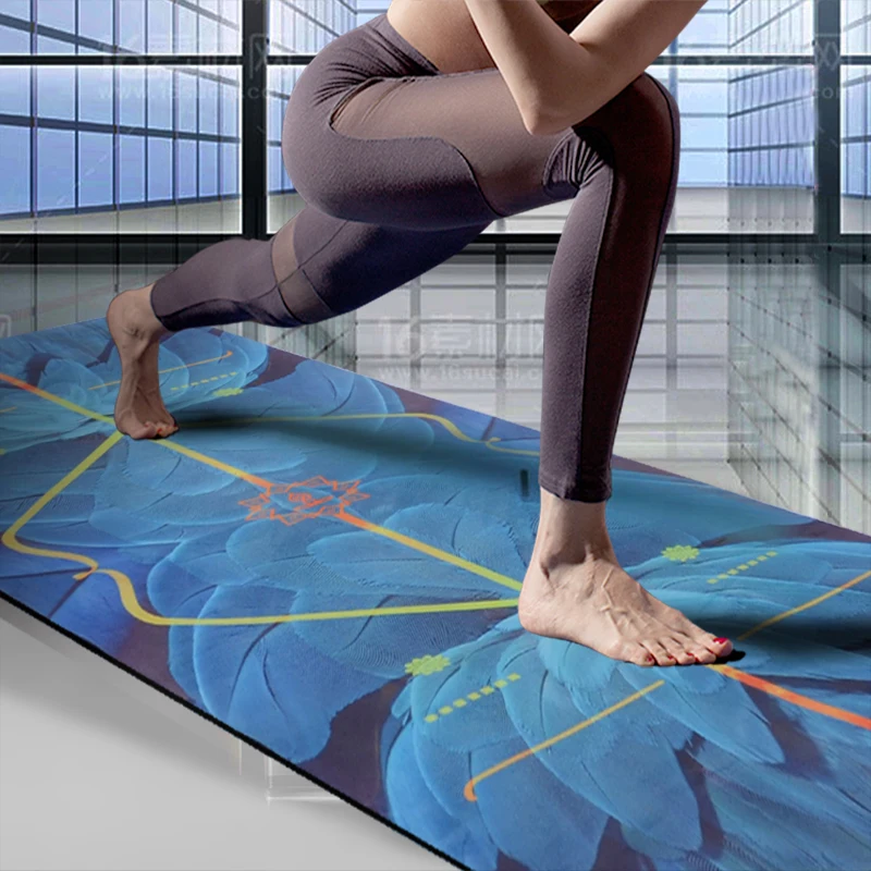 

New Yoga mat beginner non-slip men and women natural rubber yoga mat fitness mat shop towel yoga mat