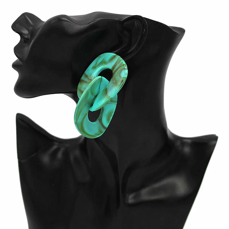 Женские серьги-гвоздики adolph из смолы в стиле бохо новые модные двойные