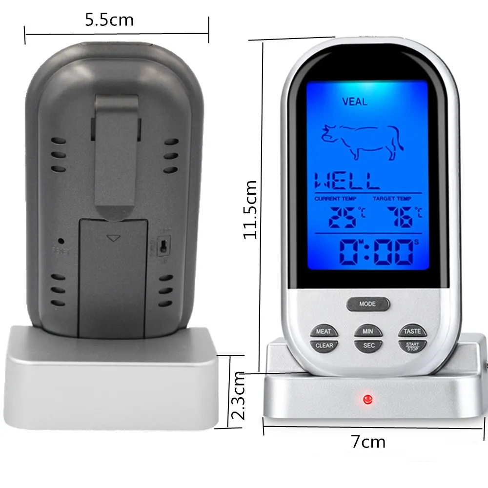 Домашний Беспроводной Дистанционный цифровой гриль для духовки мяса кухни