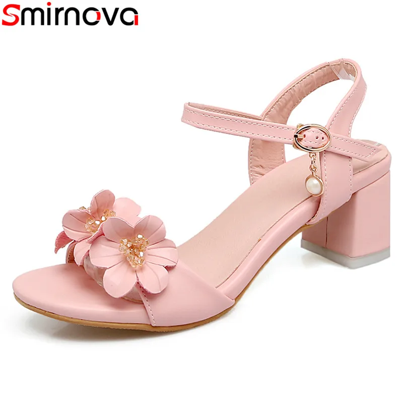 Женские туфли с ремешком на щиколотке Smirnova модные однотонные повседневные