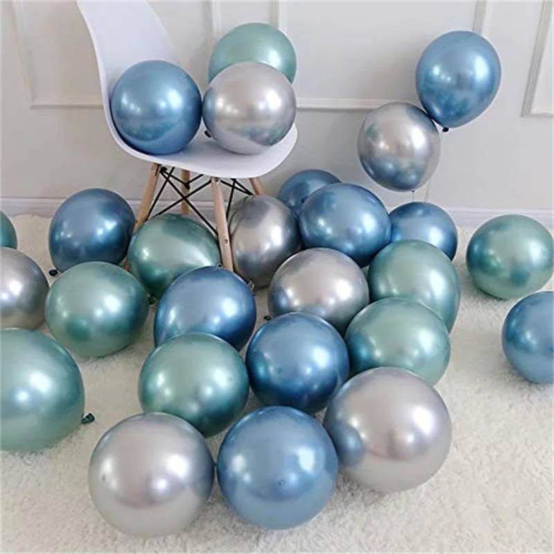 3colors mix 3 30 шт. 12 дюймов хромовые металлические разноцветные латексные шары Русалочки металлические шары для свадьбы, дня рождения, украшения для вечеринки - Цвет: 3colors mix 3