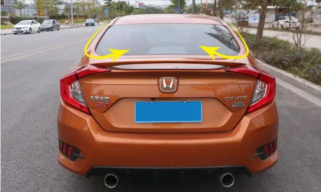 ABS краска заднего крыла багажник выступ Спойлеры Подходит для Honda Civic Седан 2017 2018