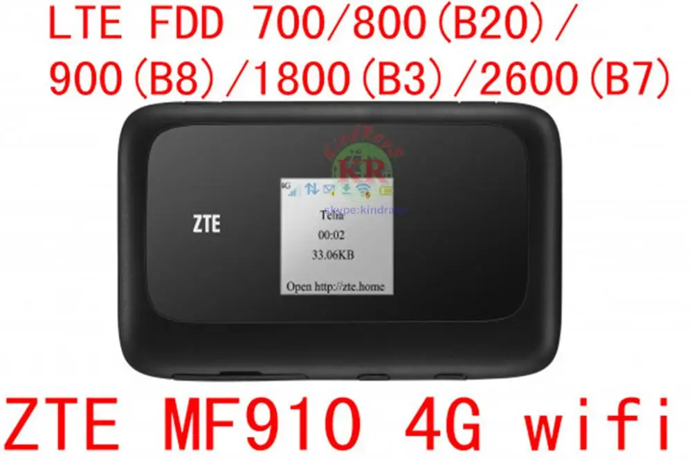 Разблокированный ZTE MF910 LTE 4G Wi Fi роутер WIFI модем Мобильная точка доступа 150 Мбит/с