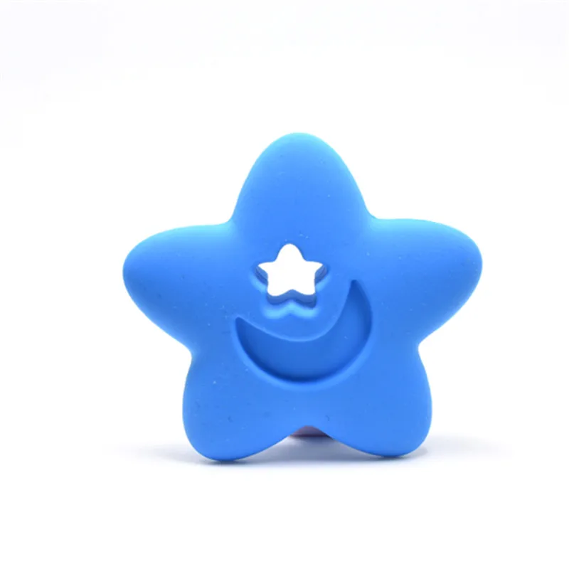Sky Blue 1 шт. мультфильм Жираф животных Детские трофеи пищевой силиконовый Прорезыватель для зубов для малышей ожерелье-игрушка для кормящих мам для пустышки - Цвет: Sky Blue