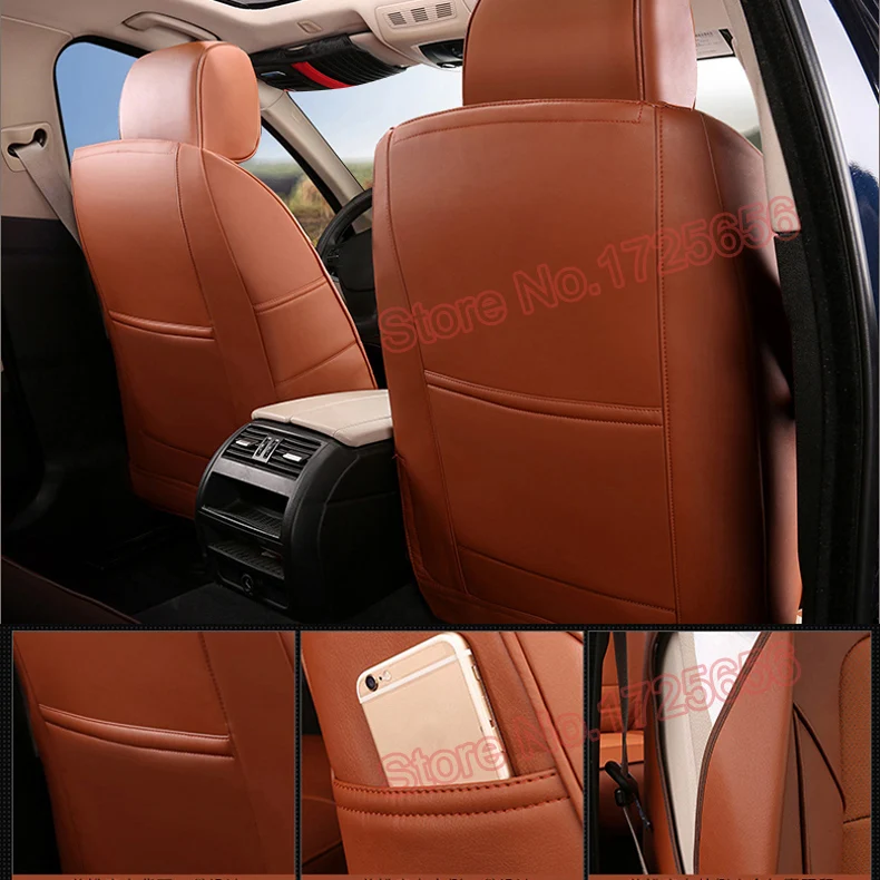 AutoDecorun 15 шт./компл. сиденье из натуральной кожи чехлы для Chevrolet Cruze 2009 2010 2011 2012- Сиденье коврики для стола или пола аксессуары