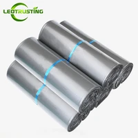 leotrusting silver gray poly express bags strong adhesive packaging envelope bag mailing plastic garment boxes shipping bag