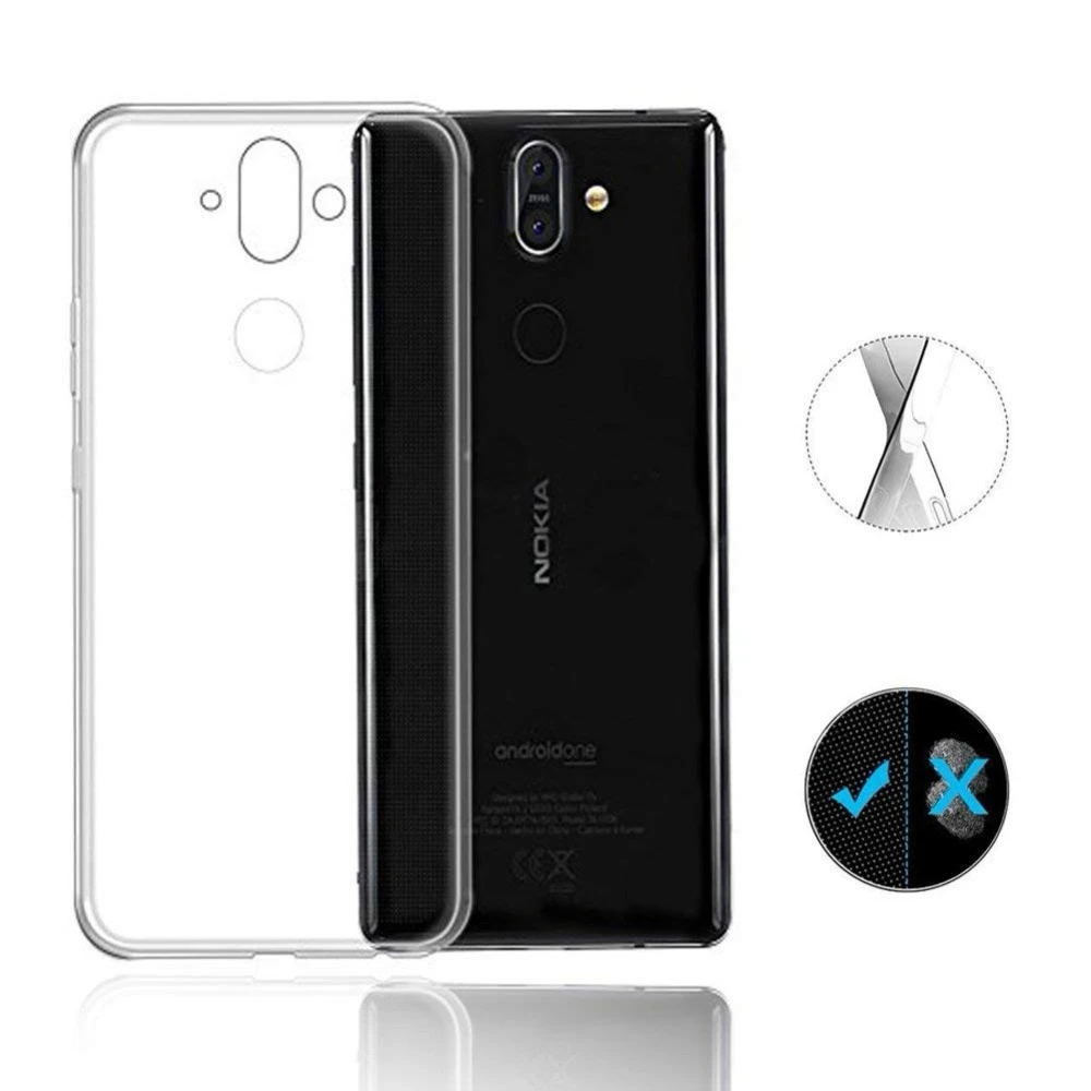 Ультратонкий Прозрачный Мягкий Силиконовый ТПУ чехол для телефона Nokia 8 5 6 3 2 Gel found