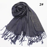 high quality gold thread solid fringed scarf women shimmer plain wraps shawl cosy viscose muslim arab musilm hijabs 50pcslot