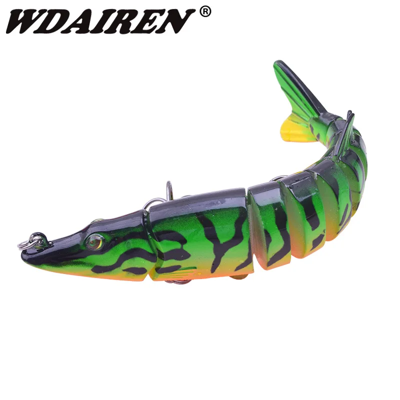WDAIREN Artificial Pike Lure Multi Jointed Bait 12.5cm 22g Lifelike Crankbaits Sea Fishing Tackle Wobblers Swimbait  9 Joints