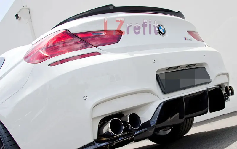 V Style настоящий спойлер для багажника из углеродного волокна BMW F13 F06 6 Series Coupe & Gran
