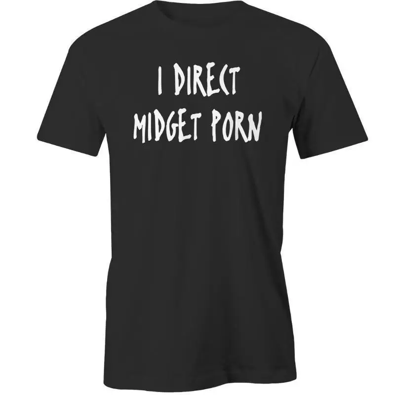 Бесплатная доставка 2018 я прям карлик порно футболка Rude смешные футболки Аниме |