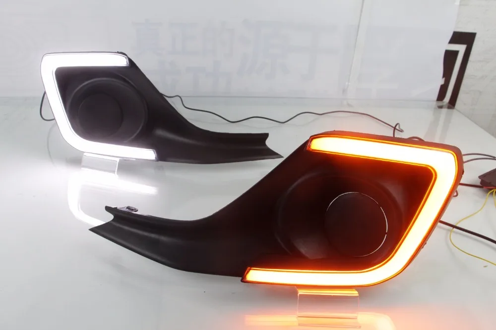 Белый желтый светодиодный DRL фары дневного света с поворотным сигналом для Suzuki