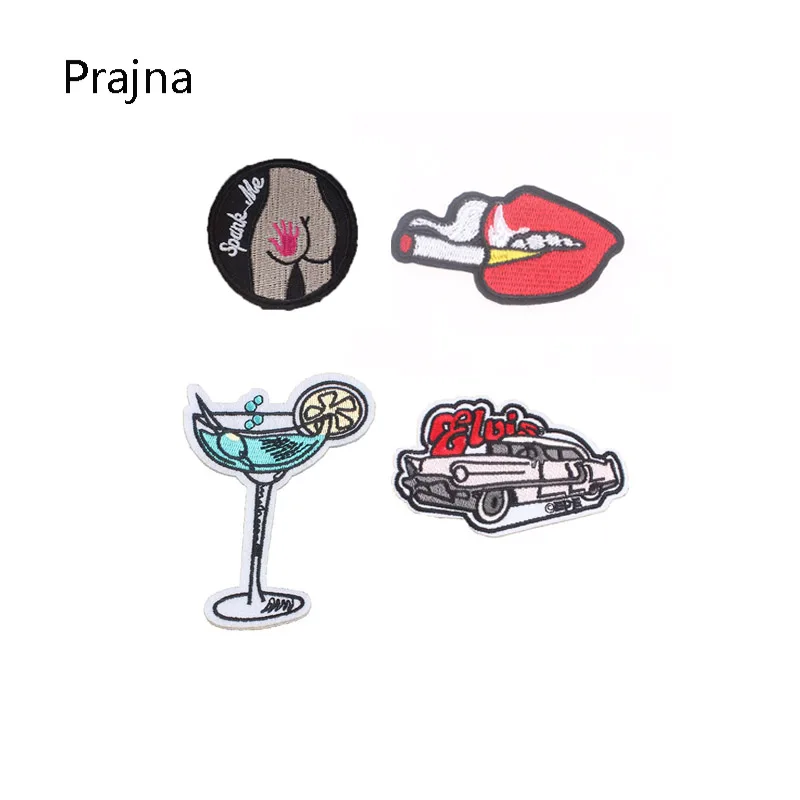 ZOTOONE Wine Glasses Lips Car Sticker Iron On вышитые аппликации патчи DIY аксессуары для одежды