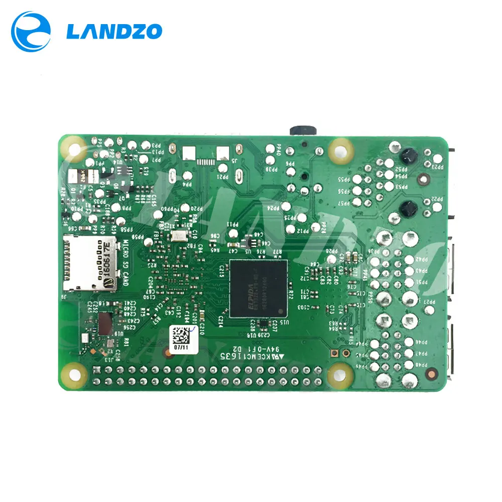 Материнская плата LPDDR2 BCM2837 1 ГБ четырехъядерный процессор Ras PI3 B Pi 3B PI 3 с Wi Fi и