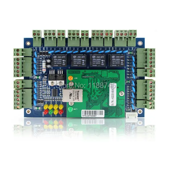 4 двери считывателя TCP/IP и RS485 Wiegand плата контроля доступа|access control board|access controlcontrol