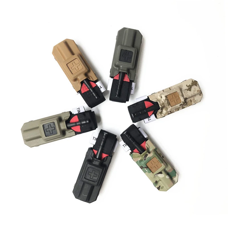 

2019 New Application Tourniquet & Carrier Pouch Set Black for Molle Storage Pouch Fit Hunting Airsoft Medical First Aid