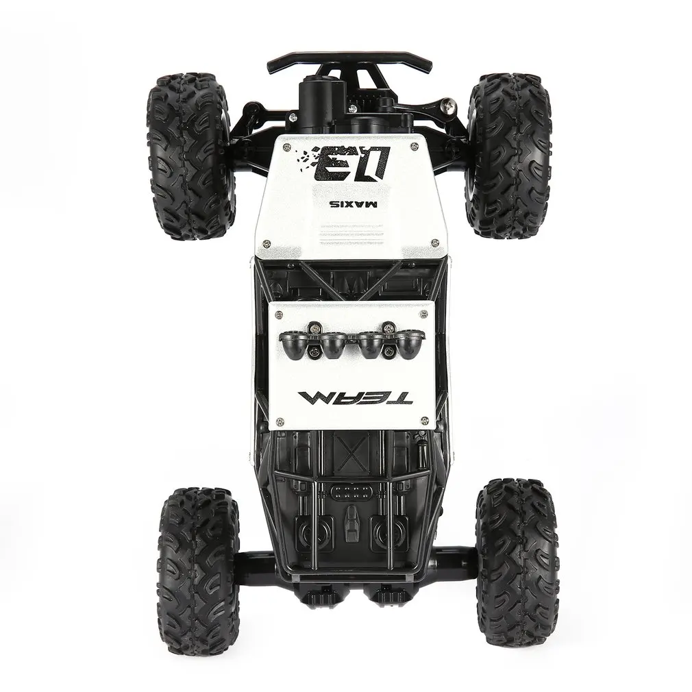 1/16 2,4 GHz 4WD сплав корпус Rock Crawler двойные двигатели внедорожные длительное управление RC Bigfoot скалолазание автомобиль детские игрушки