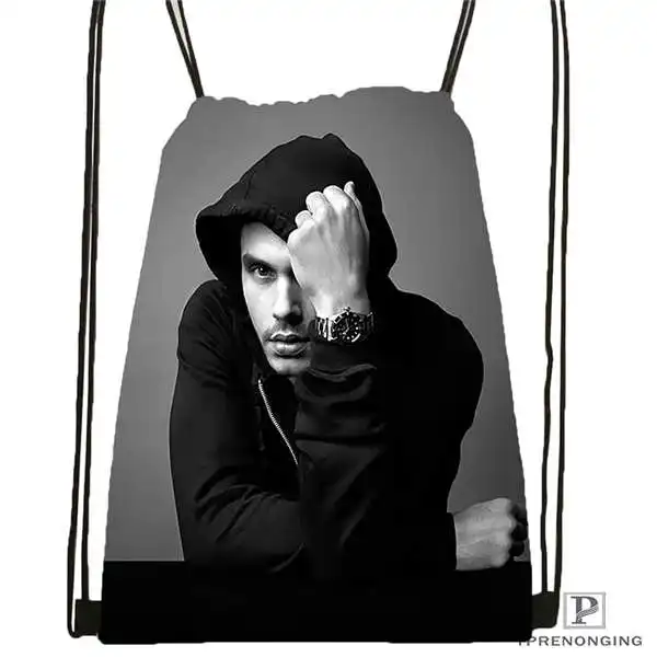 Custom john mayer @ 01 Drawstring рюкзак сумка милый детский (Черная задняя часть) 31x40 см #180611 03