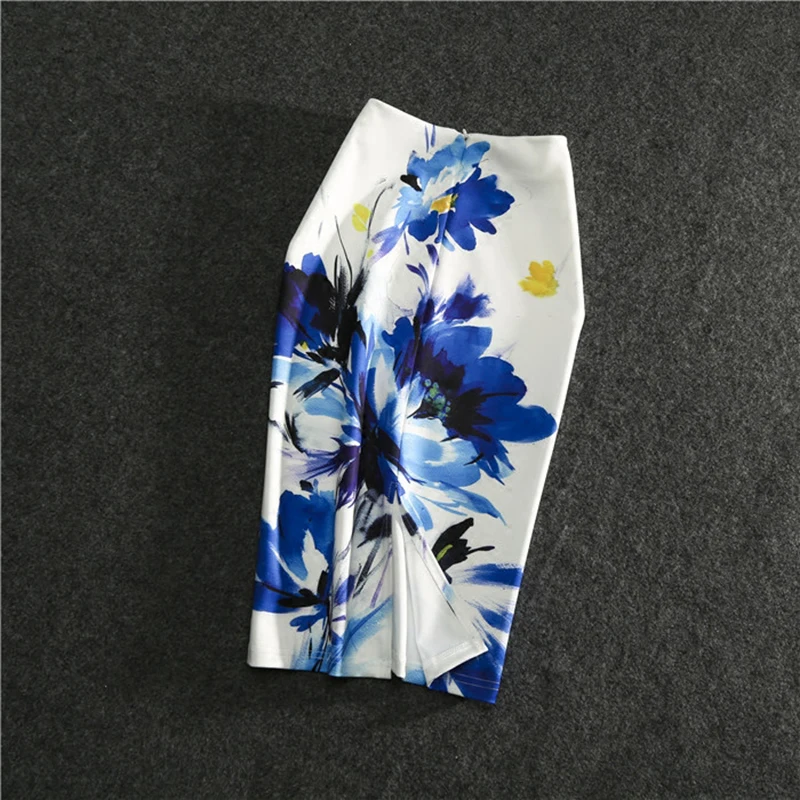 CR Для женщин корейский стиль геометрический Цветочный принт Тонкий Эластичность