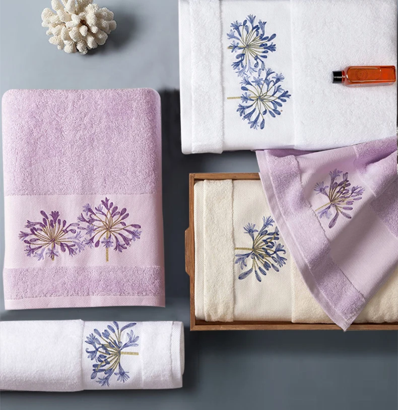 

Luxury Hotel Bath Towel Soft Women Men Household Cotton Large Cotton Adult Beauty Towel Thicken Absorbent Towel Embroidery B5T27