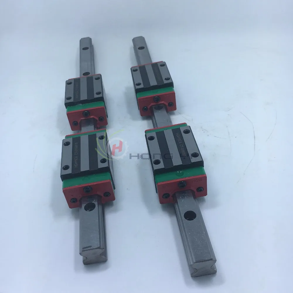 100% новый HIWIN Линейная направляющая HGR15 300 мм рельс с 4 шт HGH15 CA узкий тип блоков|rail