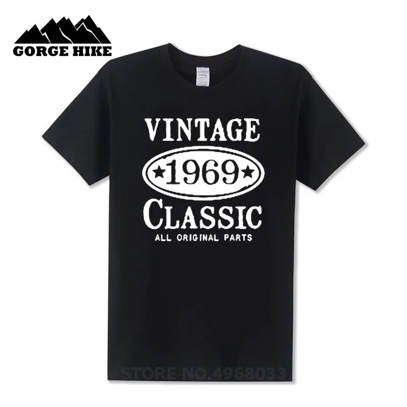 2019 Trend Tshirt 1969-vintage-classic Inspired Design 50th Birthday Gift T-Shirt for Men Round Neck 100% Cotton Clothes T Shirt | Мужская