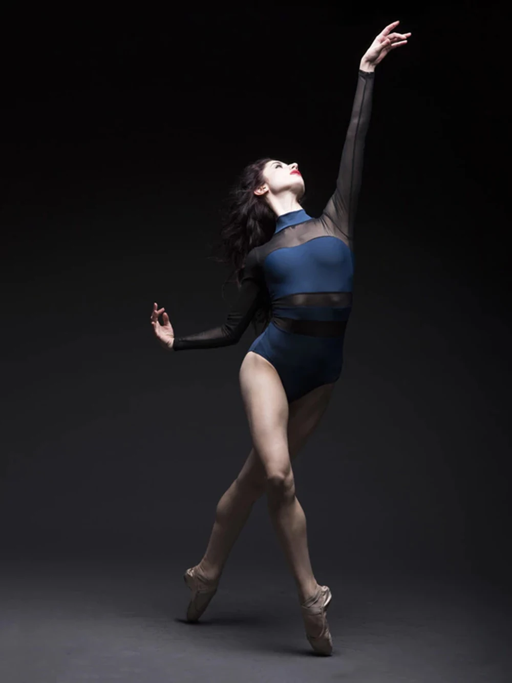 Женское балетное сексуальное трико с длинным рукавом SPEERISE прозрачное комбинезон