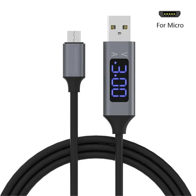 Black Micro USB Быстрая зарядка mi cro Usb type C светодиодный кабель Usbc кабель Usb C для samsung A8 A9 A7 M10 Xiaomi mi x 3 A3 - Цвет: Black Micro USB