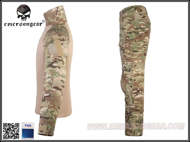 Emersongear тактическая Женская G3 Боевая форма брюки и рубашка СТРАЙКБОЛ МУЛЬТИКАМ военный камуфляж охота ghillie Костюмы Одежда