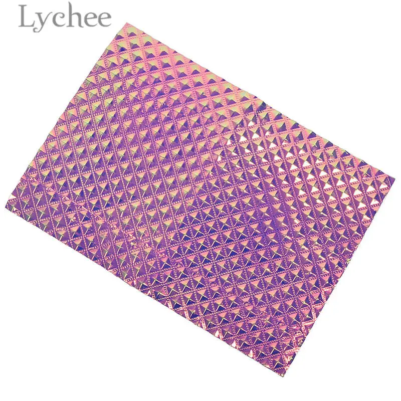 5 Lychee Life 21x29 см A4 красочные лазерные ткани из искусственной кожи голографическая Синтетическая Кожа DIY материал для сумок одежды - Цвет: 5