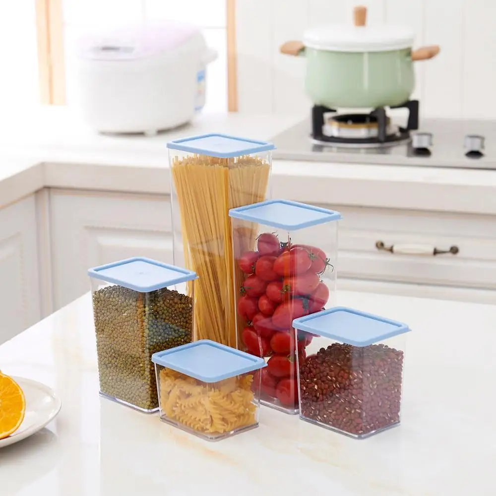 8 шт. пластиковые герметичные банки для хранения продуктов|Коробки и ящики