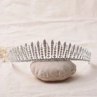 gorgeous silver color crystal bridal tiaras crown rhinestone pageant bridal wedding accessories headpiece headband wedding tiara