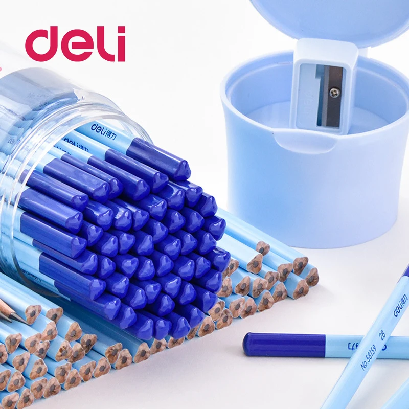 Deli Professional 30 шт. HB черный эскиз уголь треугольники Стандартный Карандаш для рисования карандаши набор 2B инструмент художественные принадлежности