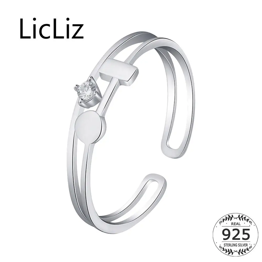 Женское кольцо из серебра 925 пробы, с двумя отделениями