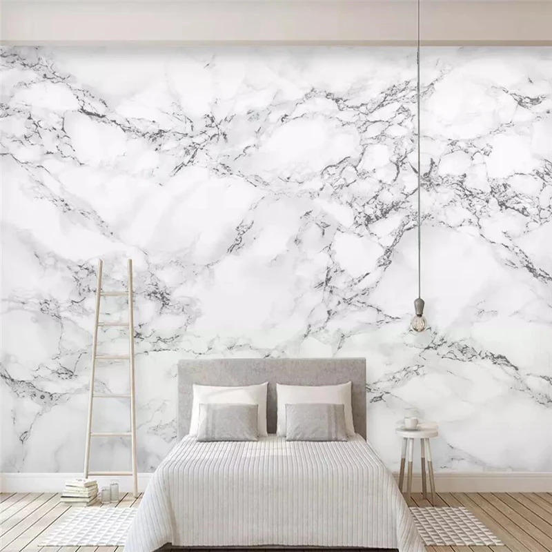 

beibehang 3d wallpaper Custom wallpaper mural modern minimalist jazz white marble wall papers home decor papel de parede