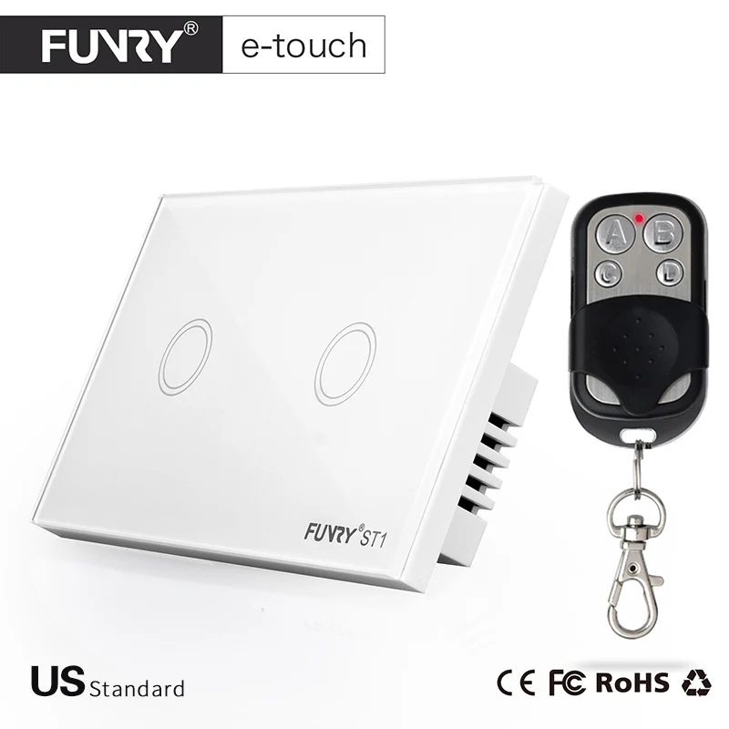 FUNRY нам Стандартный работать с RM pro ST1 2 Gang 1way Smart Remote Управление стены 433 мГц RF