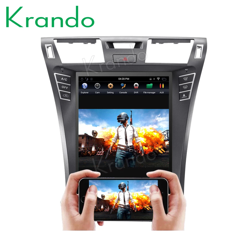 Krando android 8,1 автомобильный радиоплеер 12," вертикальный экран Автомобильная Мультимедийная система для Lexus LS460 LS600 gps навигация