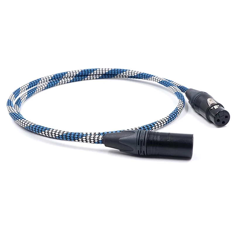 Кабель для соединения аудио с разъемом neutrik XLR Красный медный посеребренный SQ 888 5N
