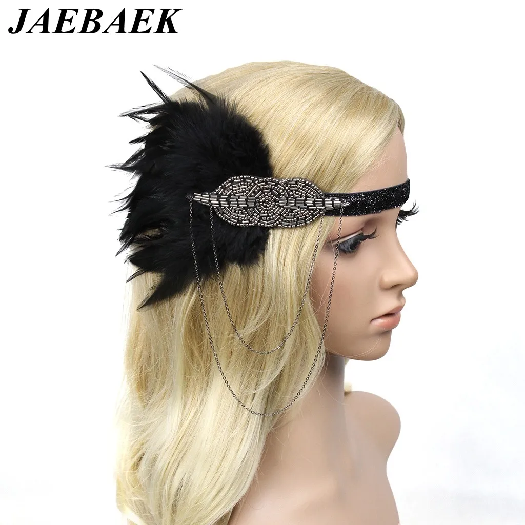 Женский винтажный головной убор JAEBAEK в стиле 1920-х годов повязка на голову Великий