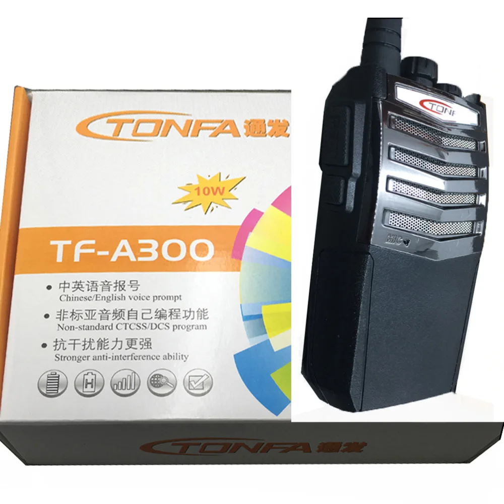 Новая рация TONFA TF-A300 UHF 400-470MHz 10W 16CH двухстороннее радио