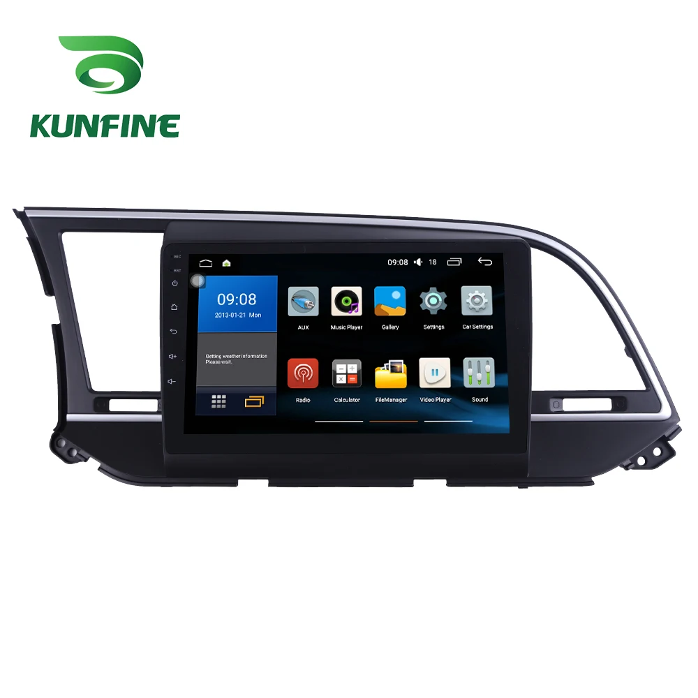 Восьмиядерный 1024*600 Android 8,1 автомобильный DVD gps навигатор плеер Deckless стерео для hyundai Elantra радио головное устройство