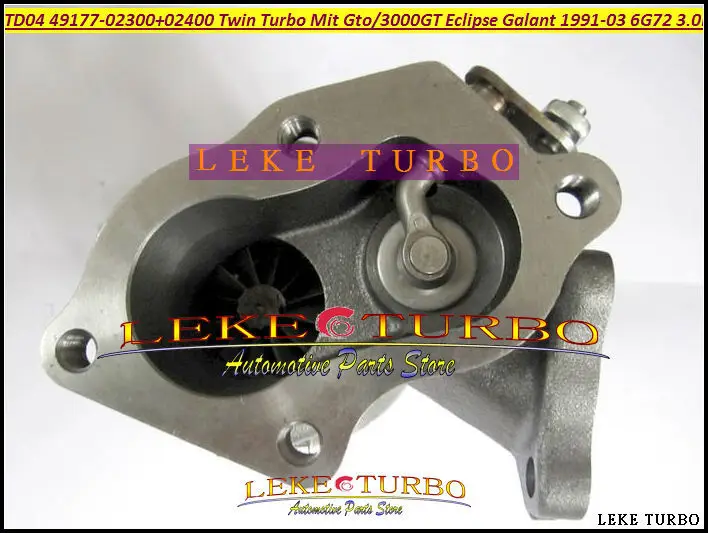 Турбо TD04 49177 02400 02410 1 Twin для MITSUBISHI GTO 3000GT Eclipse Galant Dodge Stealth 1991 6G72 2003 л|turbo balancing|turbo