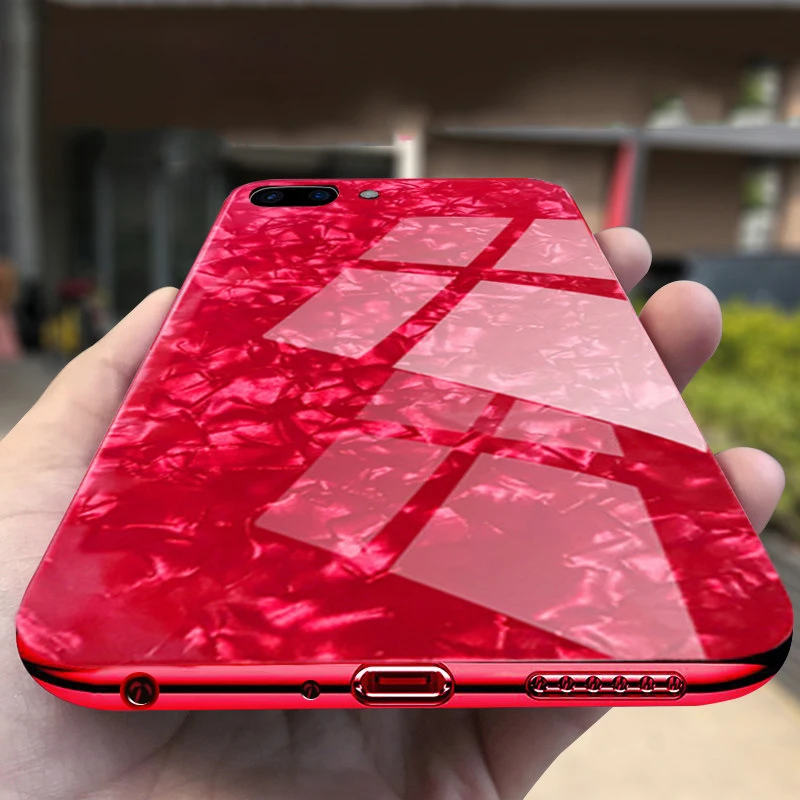 Для Iphone X 8 Plus роскошный блестящий чехол из закаленного стекла Fundas для 6 S 7 |