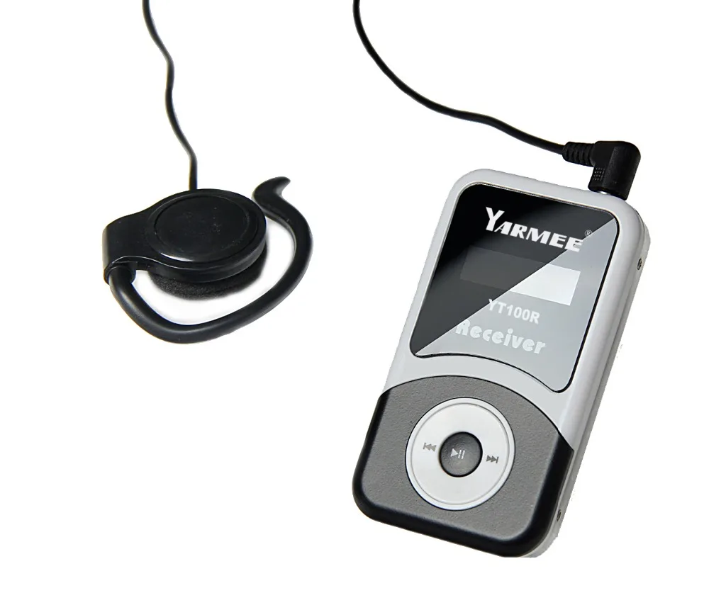 Small set ear hang microphone wireless portable one way speaker tour guide system YT100 | Электроника